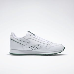 Reebok Classic Leather Turnschuhe Herren - Weiß/Grün - DE 950-SPI